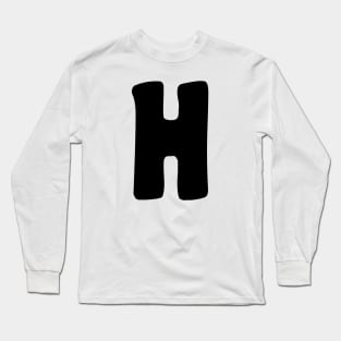 Letter H Long Sleeve T-Shirt